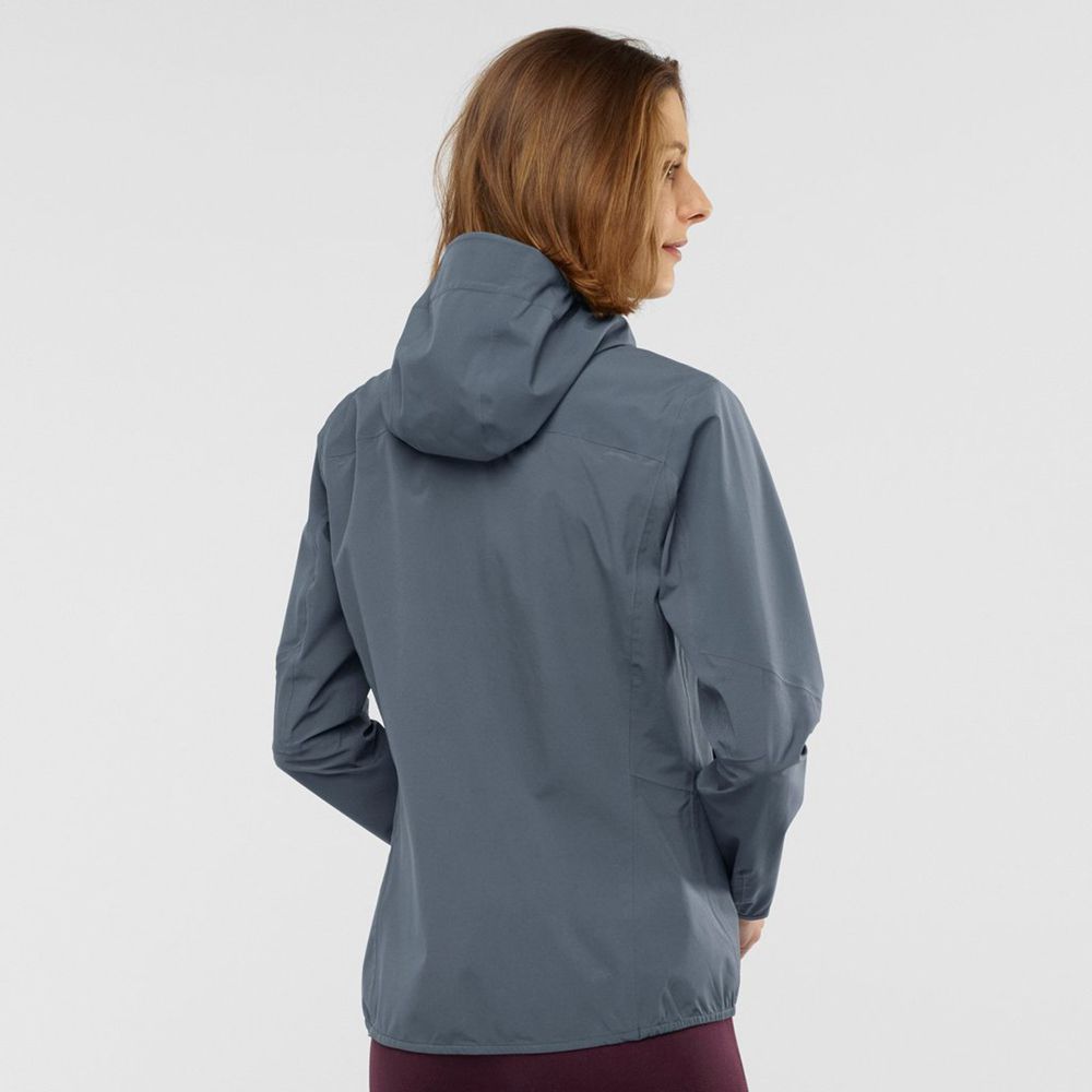 Women's Salomon OUTLINE Jackets Black | US-HMTZ167