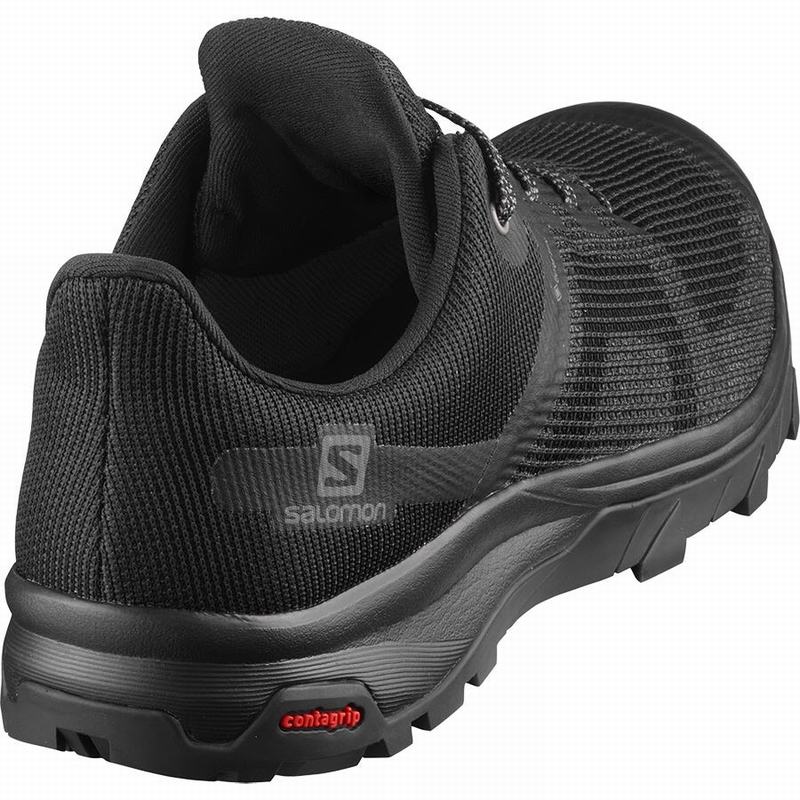 Women's Salomon OUTLINE PRISM GORE-TEX Hiking Shoes Black | US-FGZR826