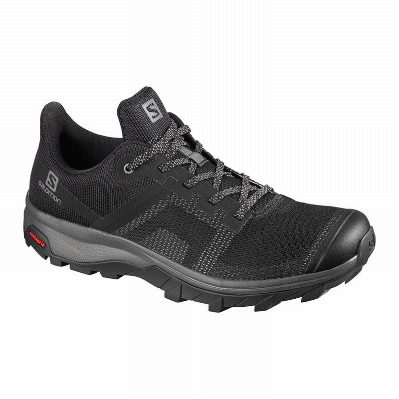 Women\'s Salomon OUTLINE PRISM Hiking Shoes Black | US-TOVF947