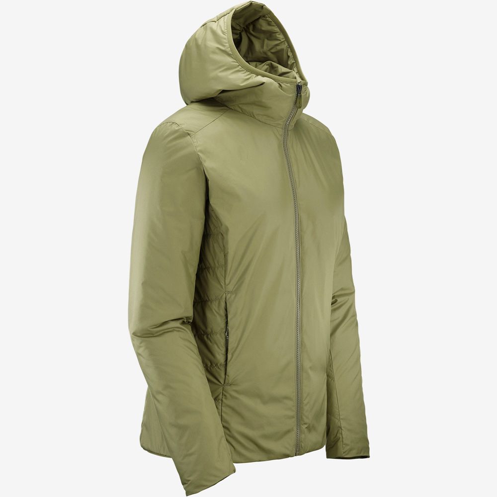 Women's Salomon OUTRACK INSULATED Jackets Olive Green | US-ELQX914