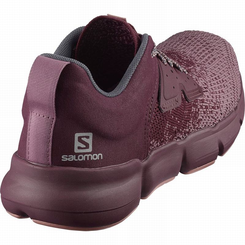 Women's Salomon PREDICT SOC W Road Running Shoes Burgundy / Dark Red | US-ASHI463