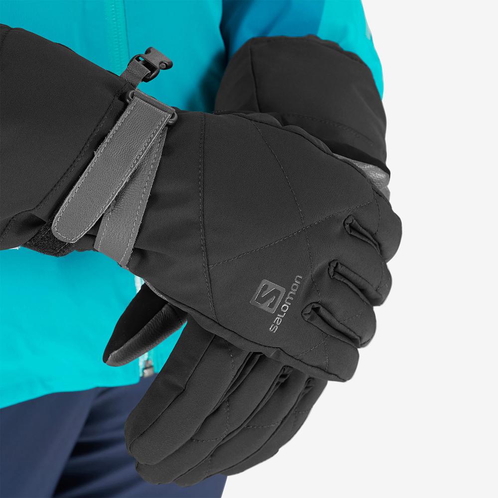 Women's Salomon PROPELLER LONG W Gloves Black | US-EUVN729