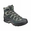 Women's Salomon QUEST PRIME GTX W Hiking Boots Grey / Green | US-LJPO526