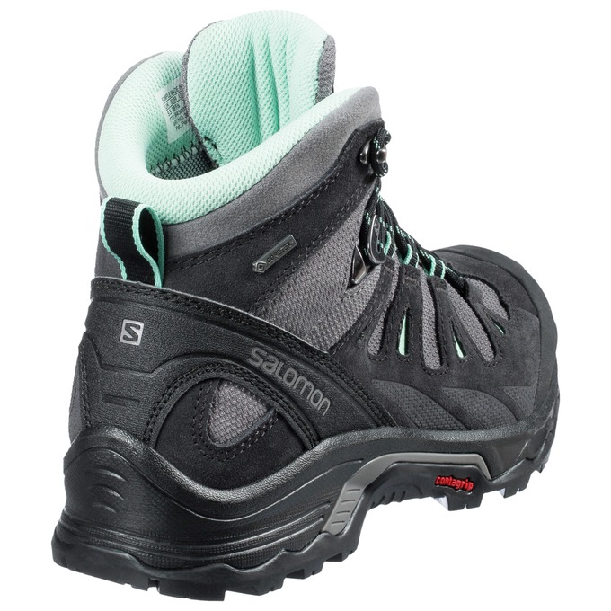 Women's Salomon QUEST PRIME GTX W Hiking Boots Black | US-XZTA610