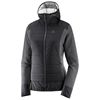 Women's Salomon RIGHT NICE HYBRID HOODIE W Jackets Black | US-QWUC297