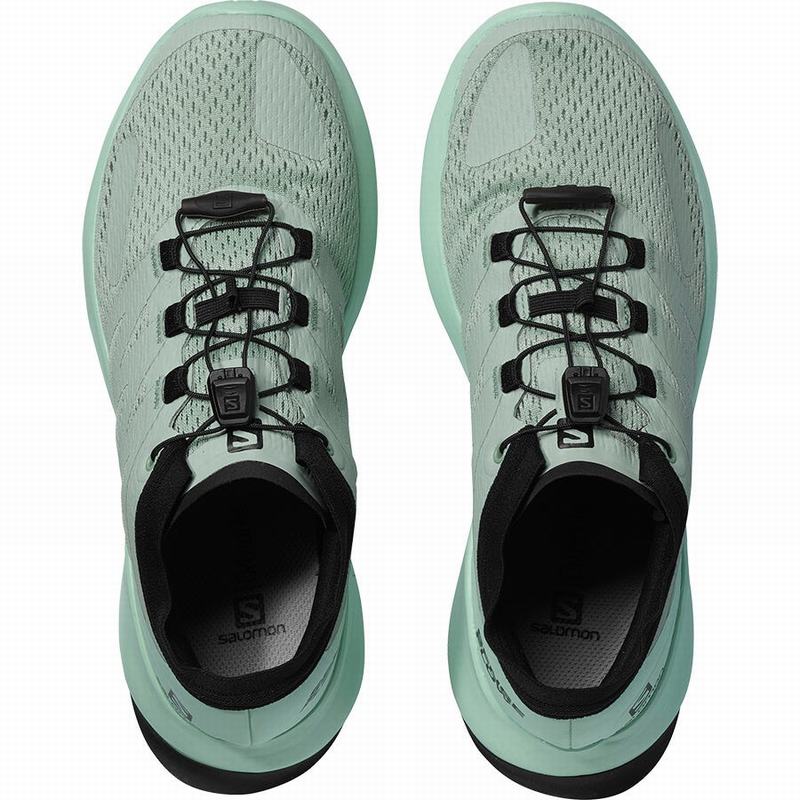 Women's Salomon SENSE FLOW W Trail Running Shoes Light Turquoise / Black | US-GZUJ682