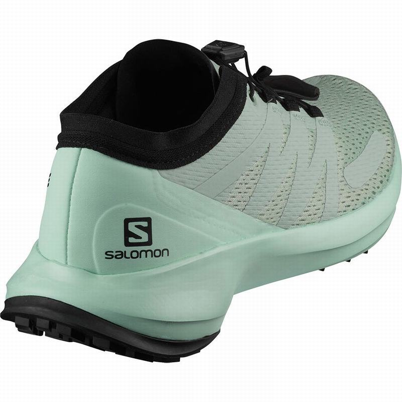 Women's Salomon SENSE FLOW W Trail Running Shoes Light Turquoise / Black | US-GZUJ682