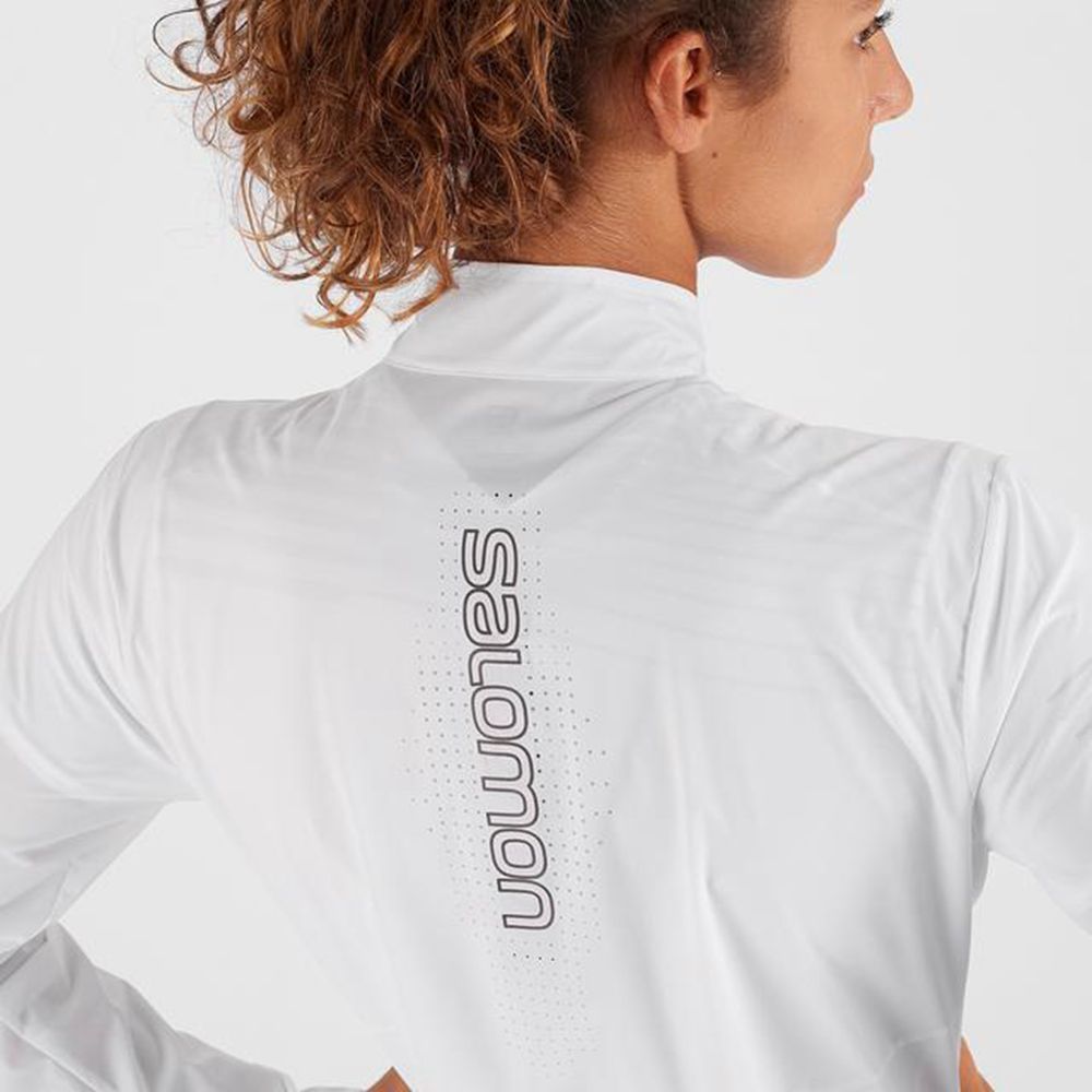 Women's Salomon SENSE Jackets White | US-JRVY198