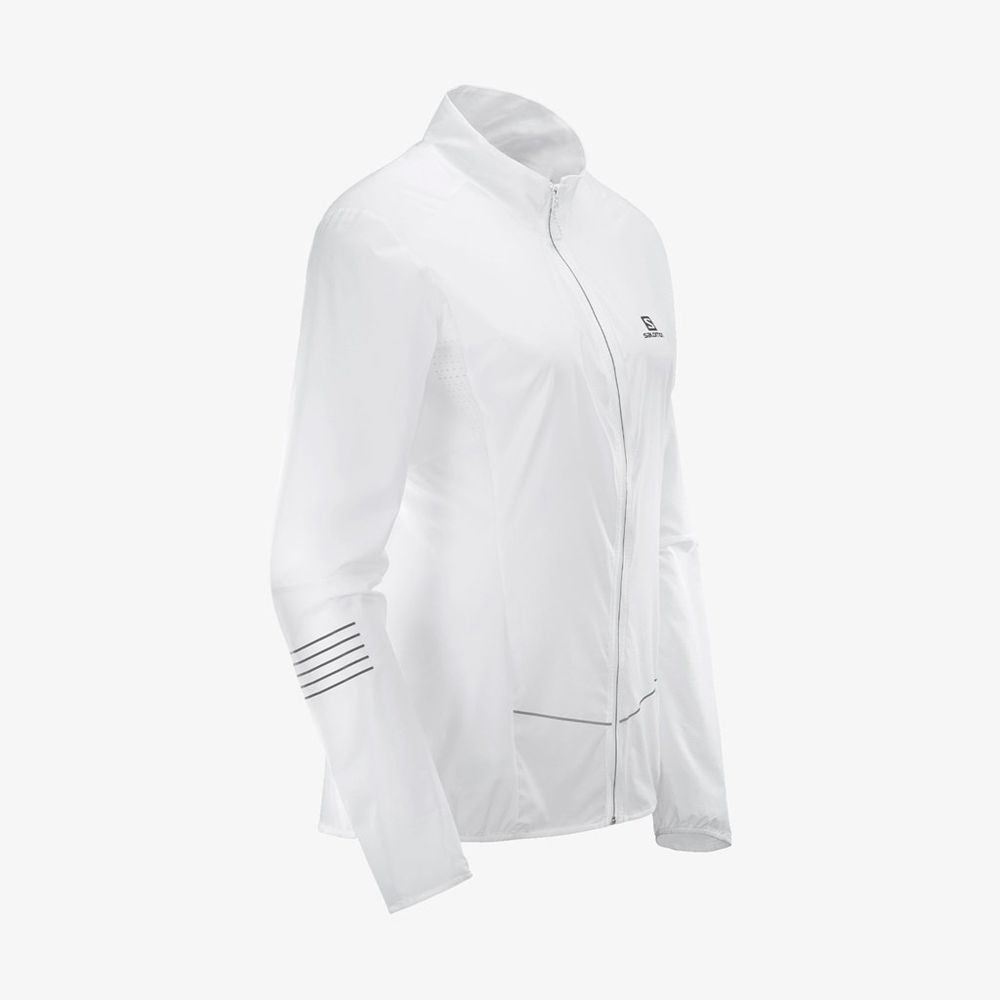 Women's Salomon SENSE Jackets White | US-JRVY198