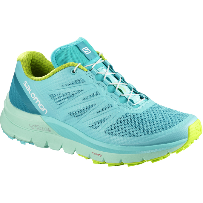 Women\'s Salomon SENSE PRO MAX W Trail Running Shoes Light Turquoise | US-NIUM452