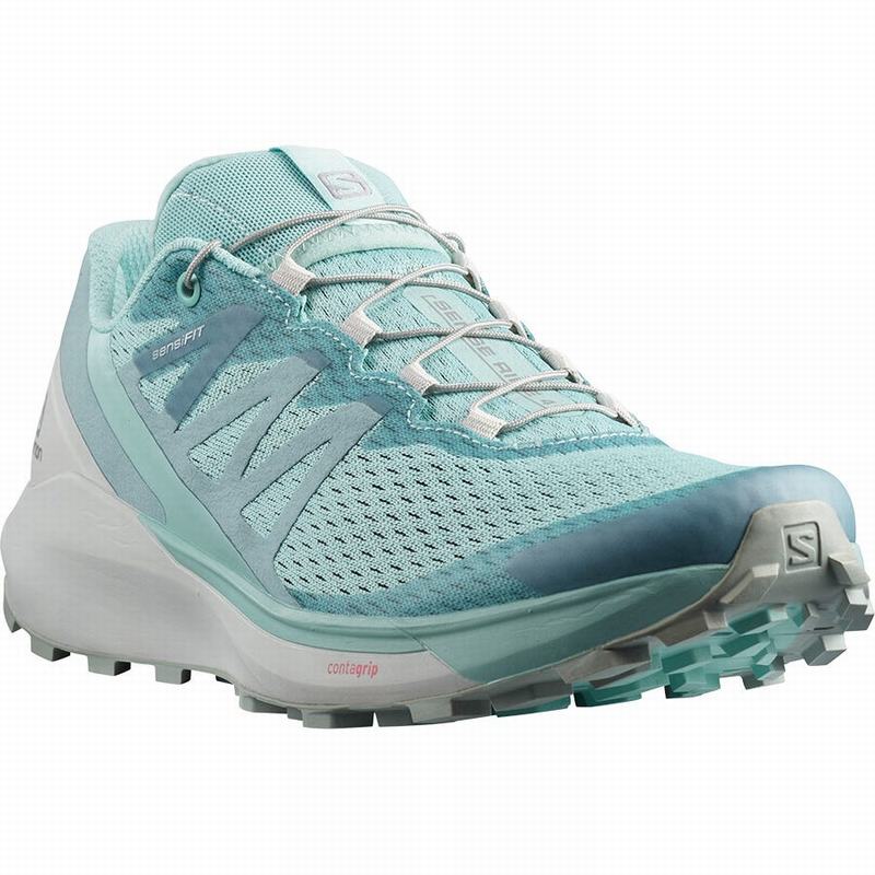 Women's Salomon SENSE RIDE 4 Running Shoes Turquoise | US-CTHI972