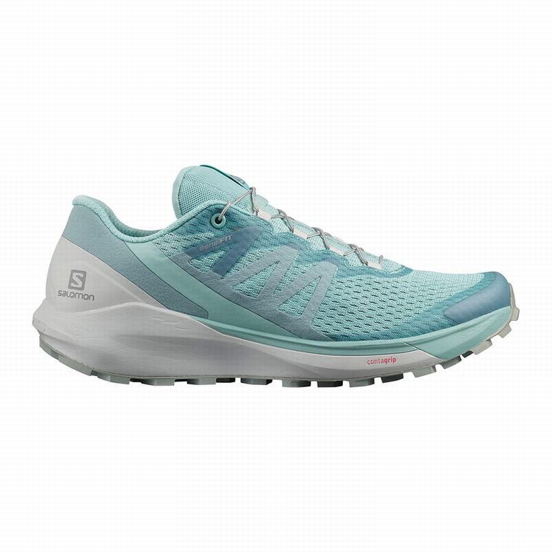 Women\'s Salomon SENSE RIDE 4 Running Shoes Turquoise | US-CTHI972