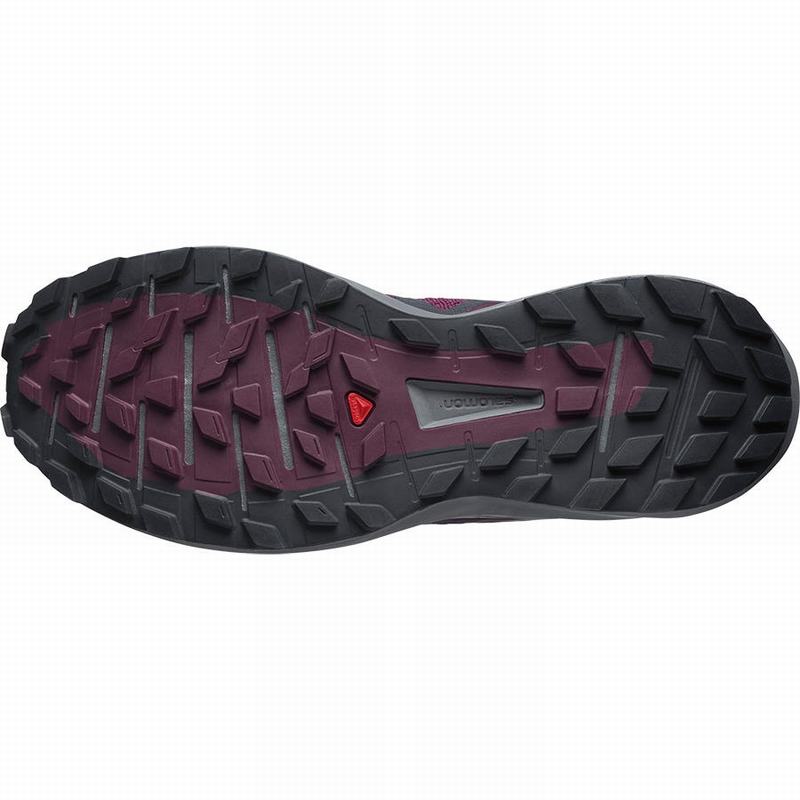 Women's Salomon SENSE RIDE 4 Running Shoes Burgundy | US-IJZW416