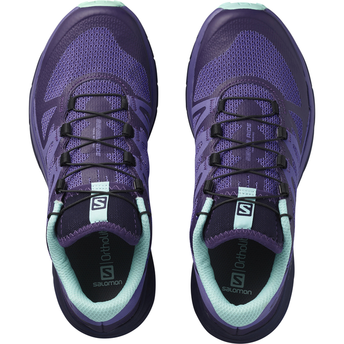 Women's Salomon SENSE RIDE W Trail Running Shoes Lavender | US-CSJN046