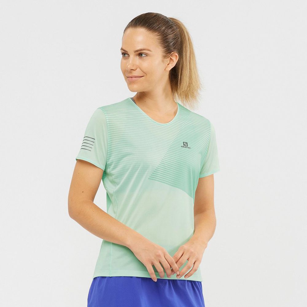 Women's Salomon SENSE T Shirts White | US-IRWV385