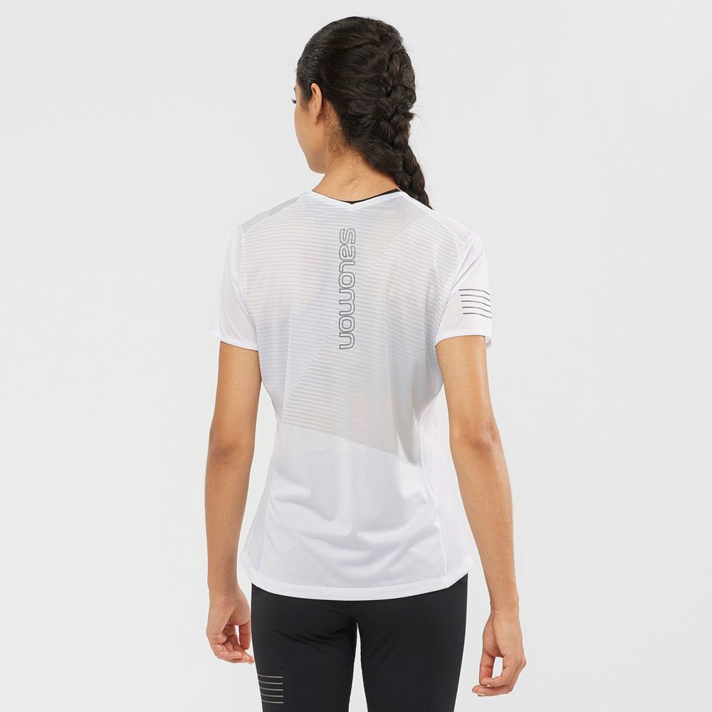 Women's Salomon SENSE T Shirts White | US-IRWV385