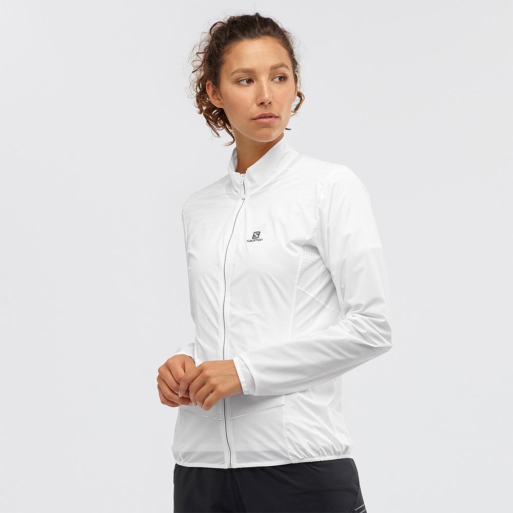 Women's Salomon SENSE W Jackets White | US-WLNU684