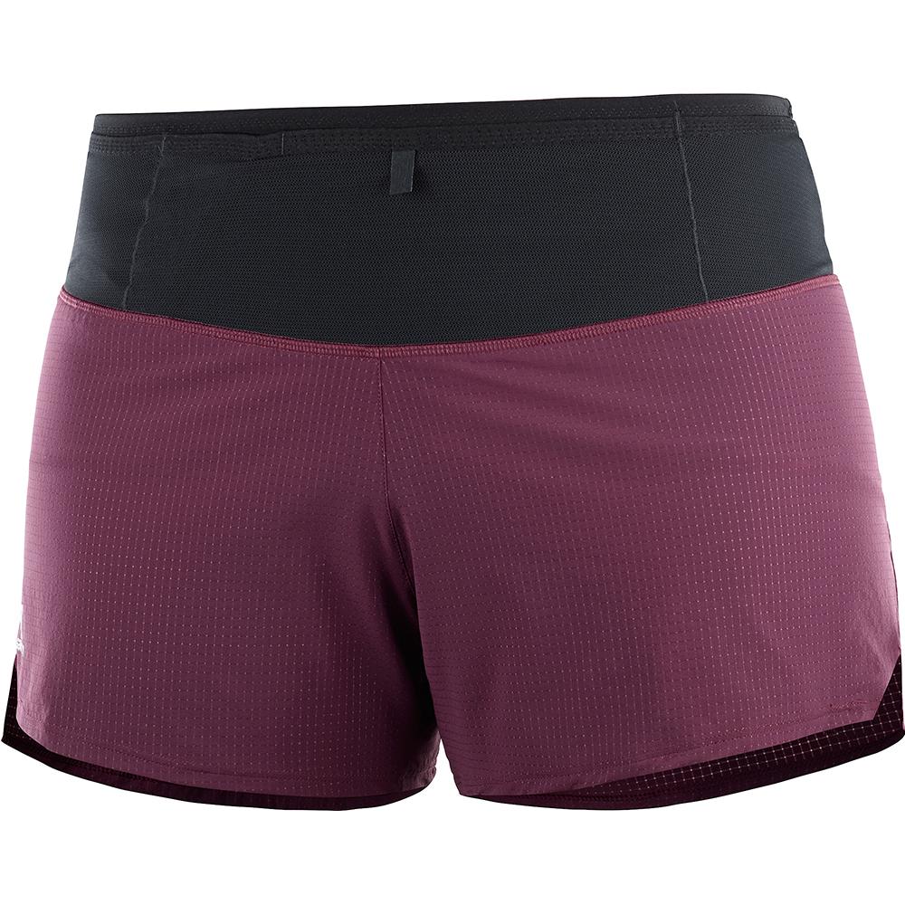 Women\'s Salomon SENSE W Shorts Purple | US-QDTW207