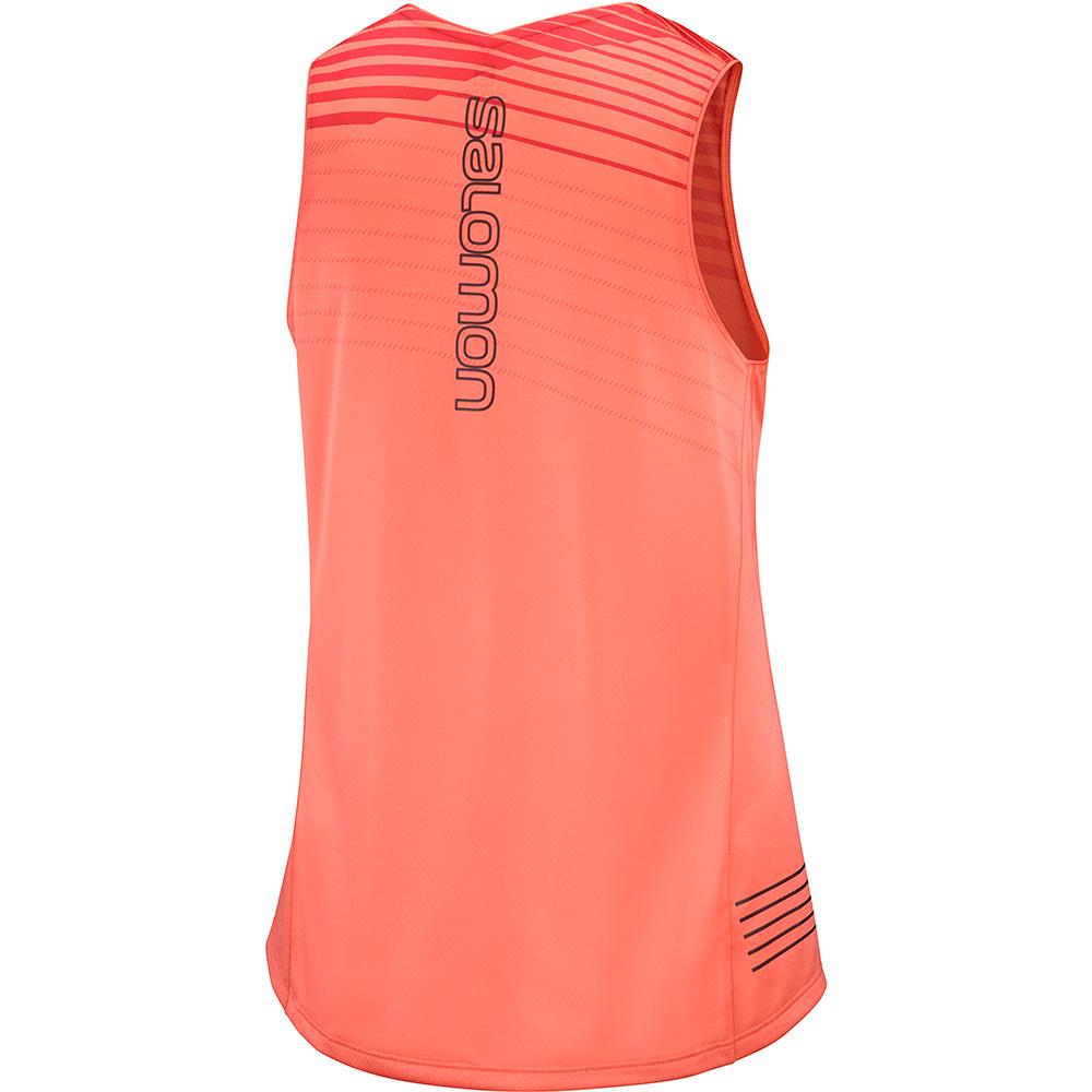 Women's Salomon SENSE W T Shirts Orangered | US-TYHQ147