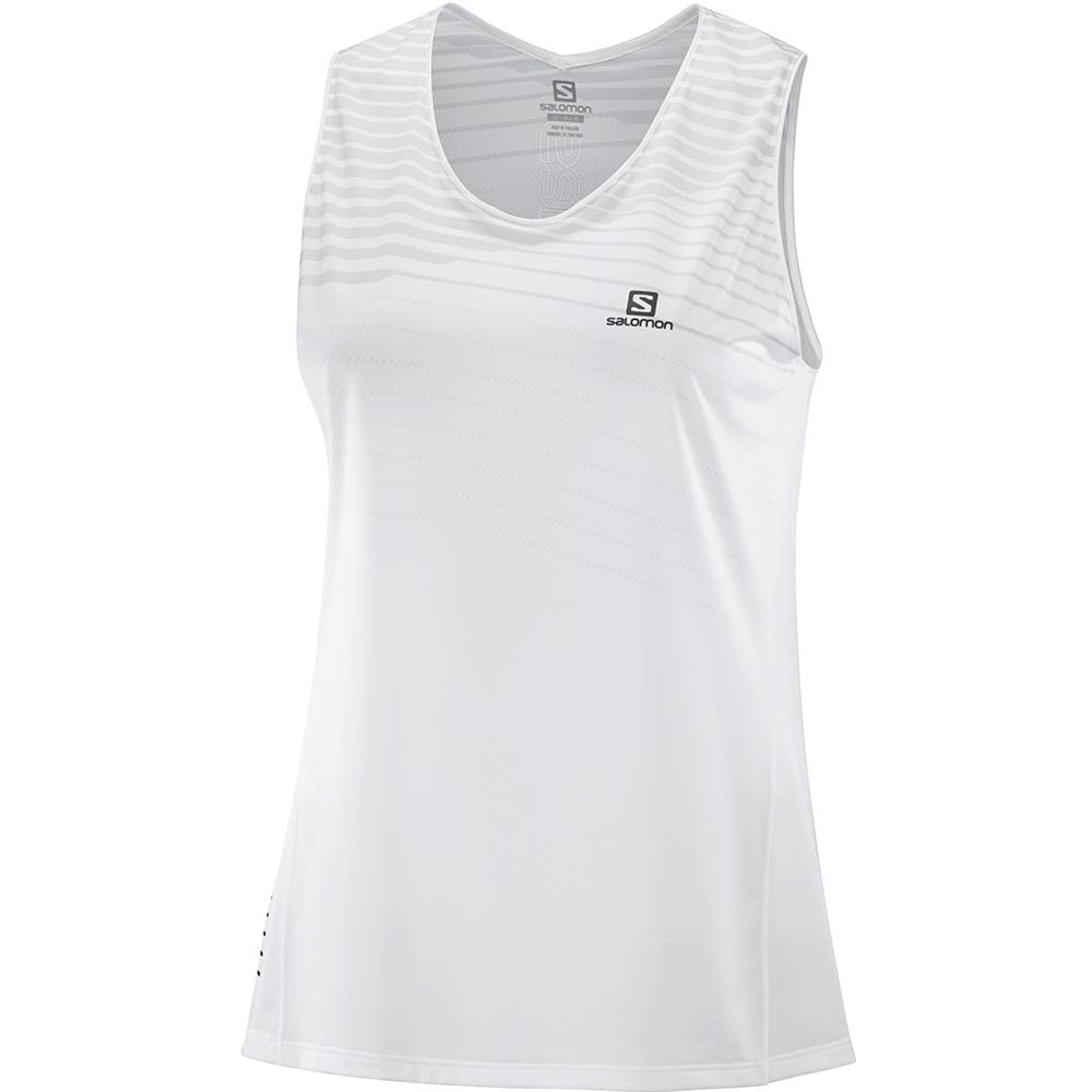 Women\'s Salomon SENSE W T Shirts White | US-WIKJ137