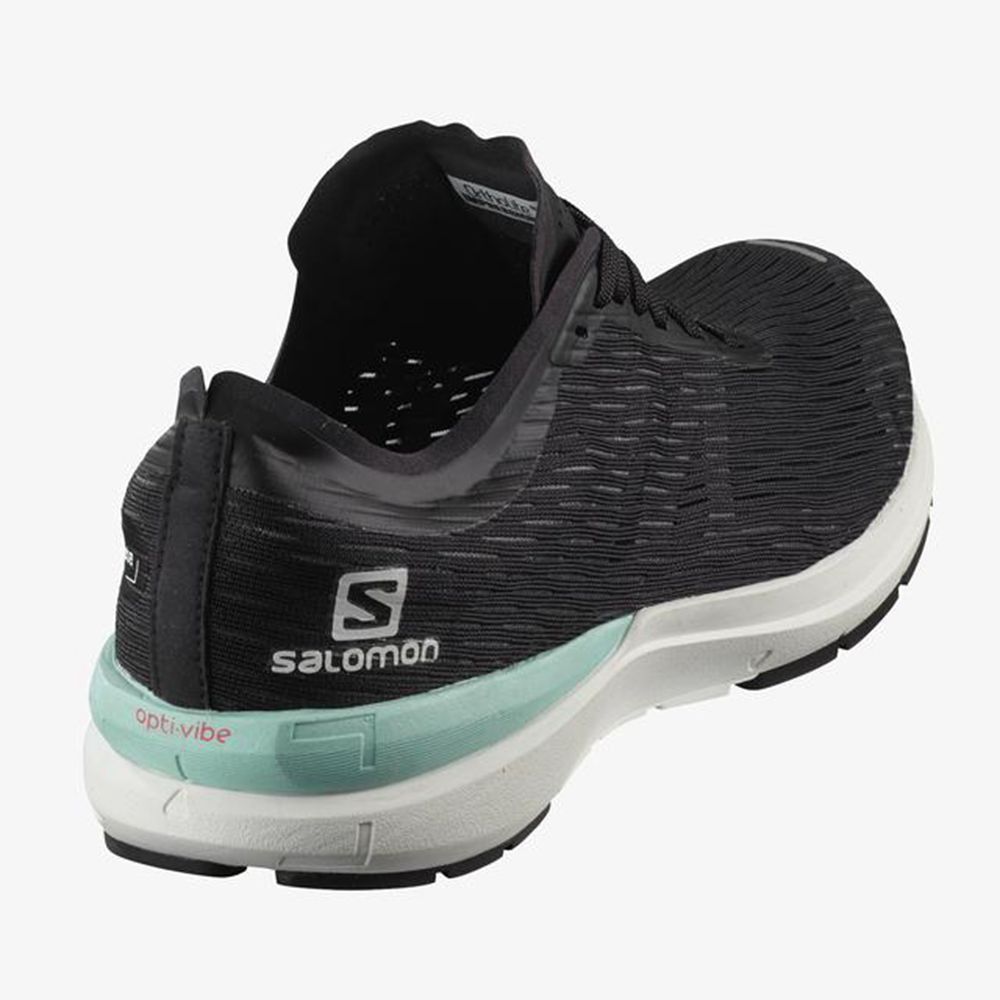 Women's Salomon SONIC 3 ACCELERATE Trail Running Shoes Black / White | US-WEAL894