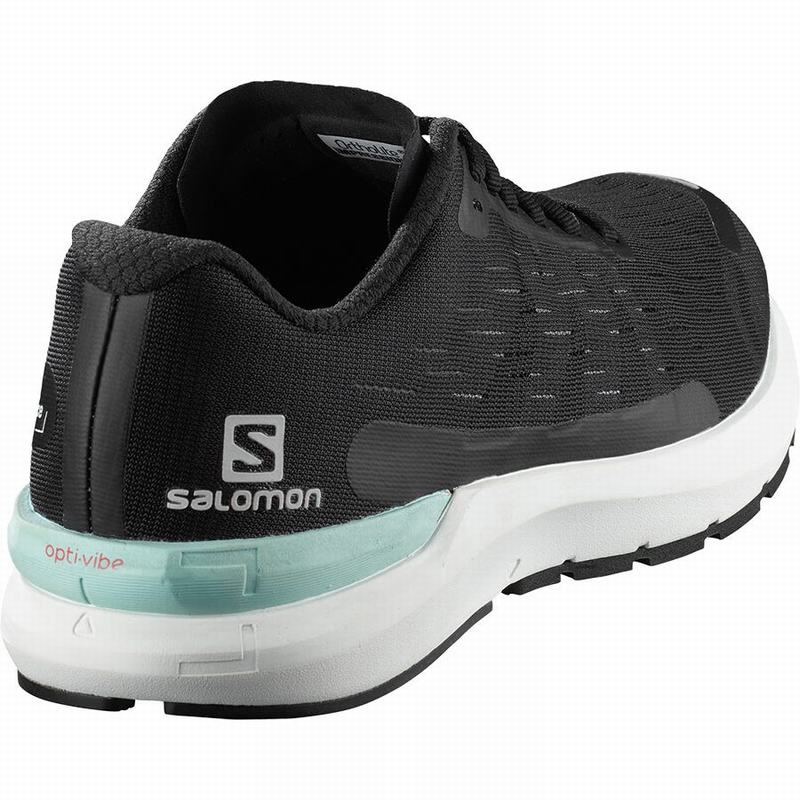 Women's Salomon SONIC 3 BALANCE W Running Shoes Black / White | US-ZSWU180