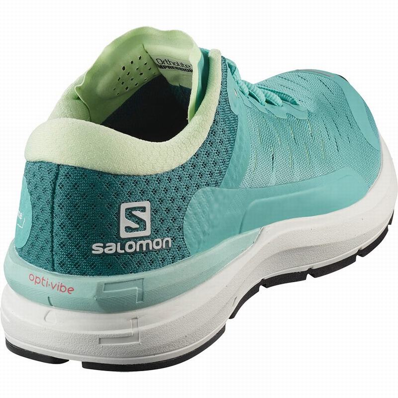 Women's Salomon SONIC 3 CONFIDENCE W Running Shoes Turquoise / White | US-EPFX824