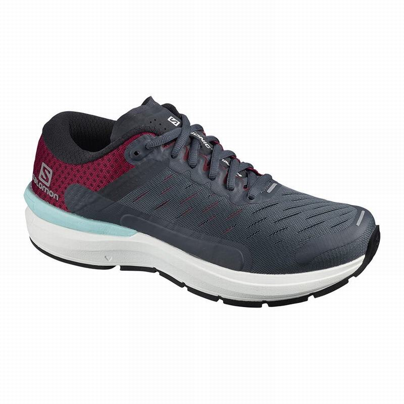 Women\'s Salomon SONIC 3 CONFIDENCE W Running Shoes Grey / White | US-IALG958