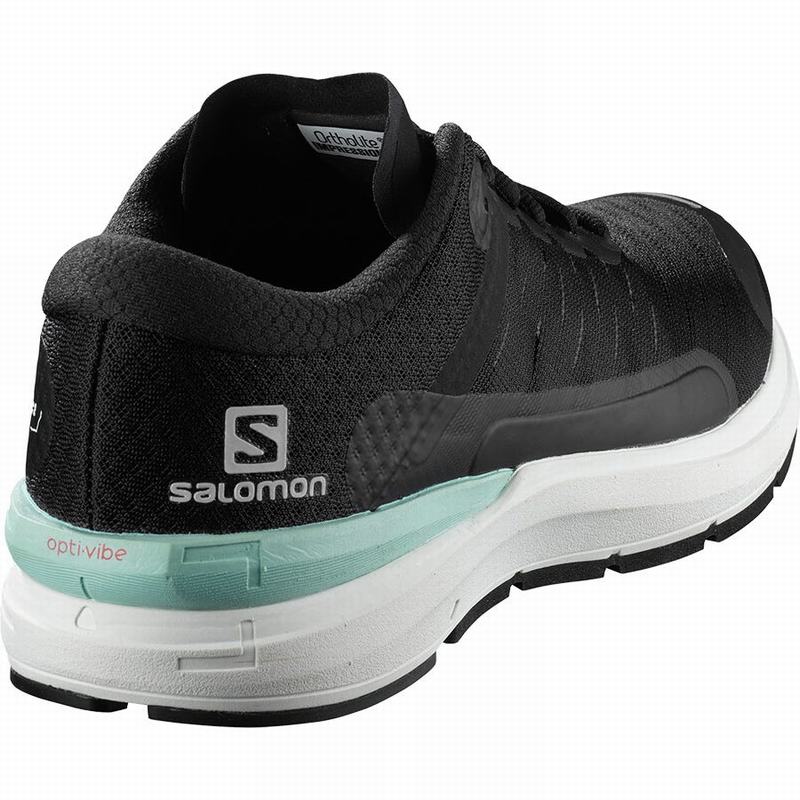 Women's Salomon SONIC 3 CONFIDENCE W Running Shoes Black / White | US-MYTK219