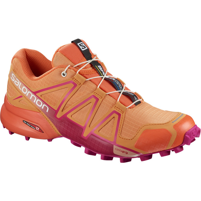 Women\'s Salomon SPEEDCROSS 4 W Trail Running Shoes Orange | US-NUGB421