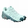 Women's Salomon SPEEDCROSS 5 Trail Running Shoes Turquoise / Green | US-IAWY927