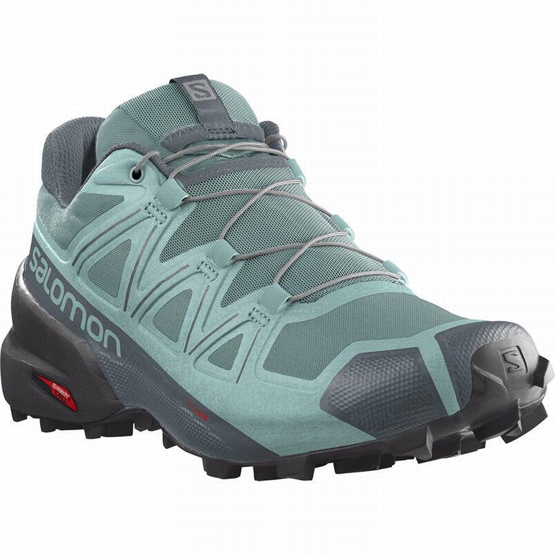 Women's Salomon SPEEDCROSS 5 Trail Running Shoes Turquoise | US-LAQI056