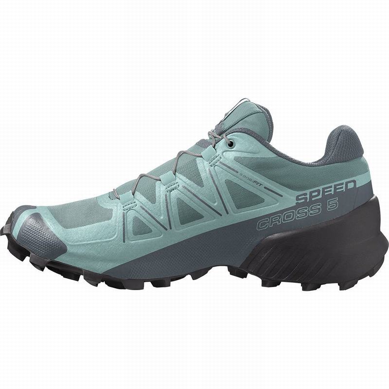 Women's Salomon SPEEDCROSS 5 Trail Running Shoes Turquoise | US-LAQI056