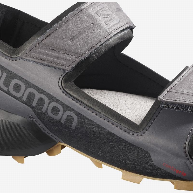 Women's Salomon SPEEDCROSS Sandals Black | US-TPEV257