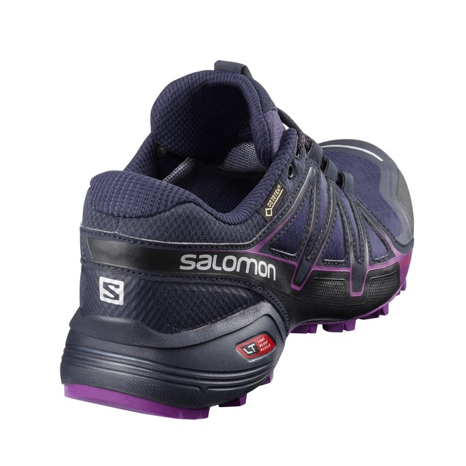 Women's Salomon SPEEDCROSS VARIO 2 GTX W Trail Running Shoes Navy | US-MQDW841