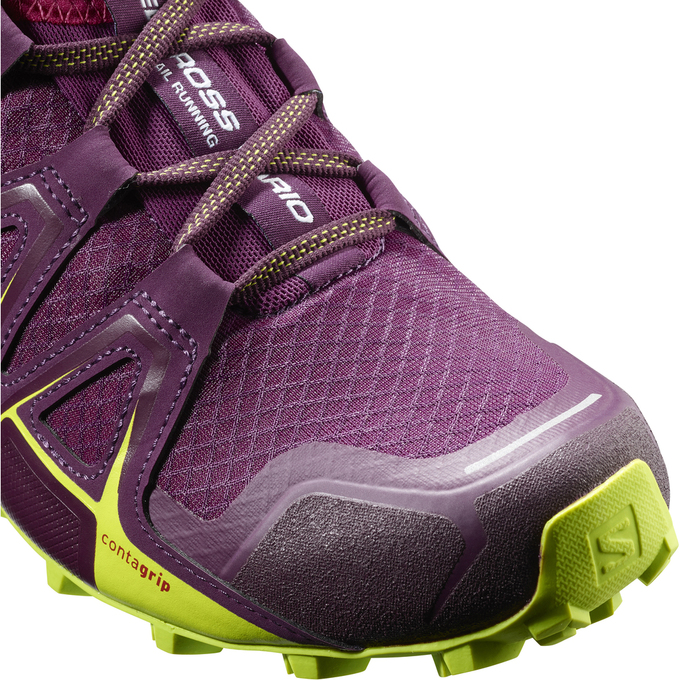 Women's Salomon SPEEDCROSS VARIO 2 W Trail Running Shoes Burgundy | US-BMVG385