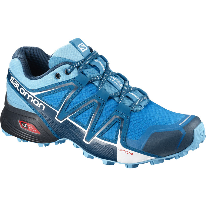 Women\'s Salomon SPEEDCROSS VARIO 2 W Trail Running Shoes Blue | US-QCDH531