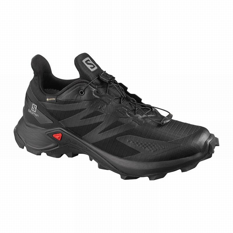 Women\'s Salomon SUPERCROSS BLAST GTX W Trail Running Shoes Black | US-AUJR215