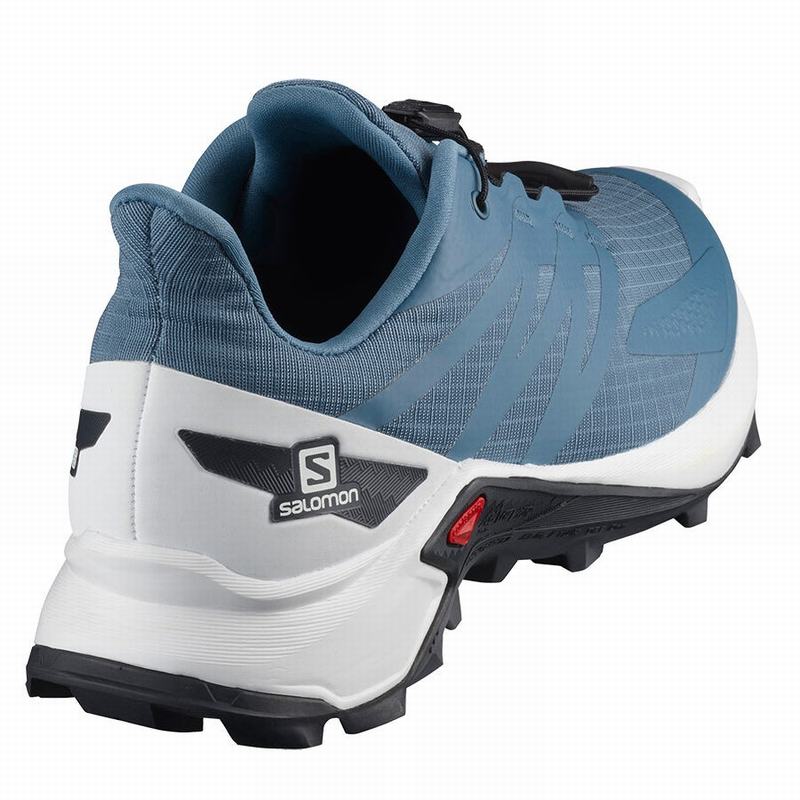 Women's Salomon SUPERCROSS BLAST W Trail Running Shoes Blue / White | US-HUCD975