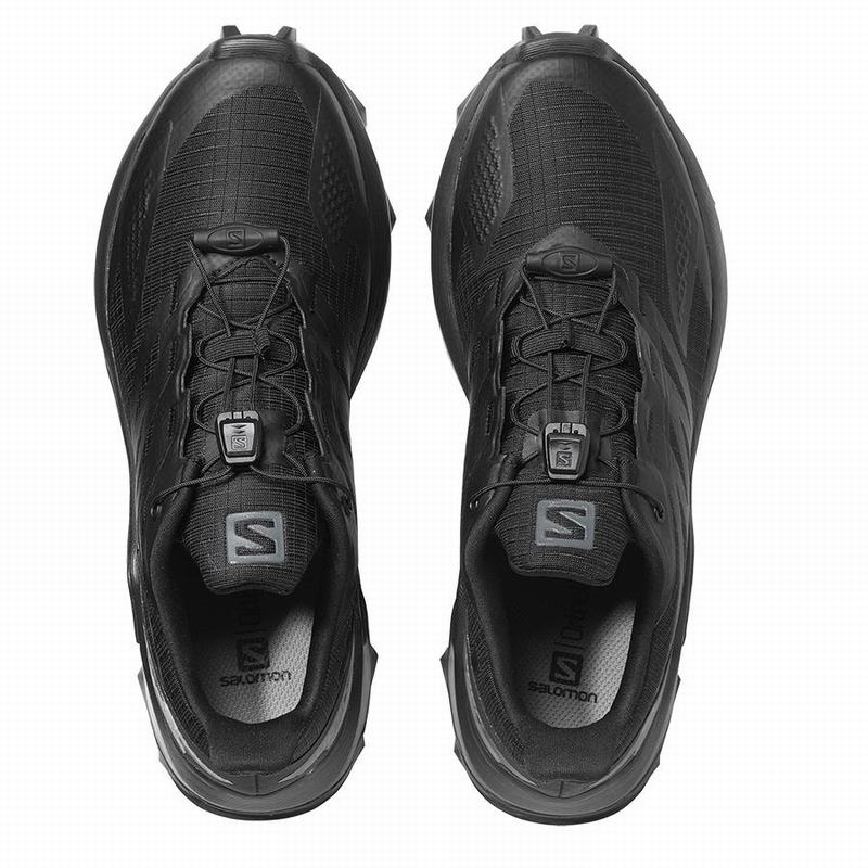 Women's Salomon SUPERCROSS BLAST W Trail Running Shoes Black | US-TBQW139