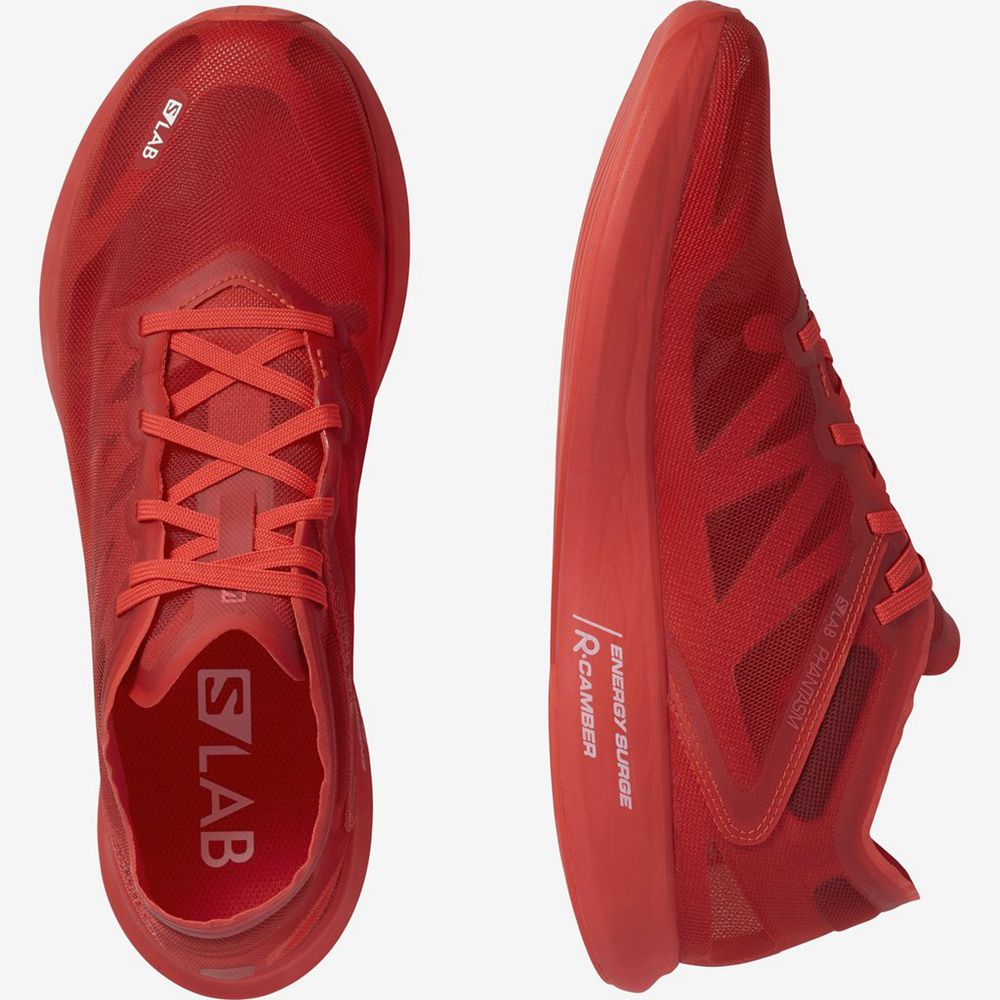 Women's Salomon S/LAB PHANTASM Road Running Shoes Red | US-JWTS065