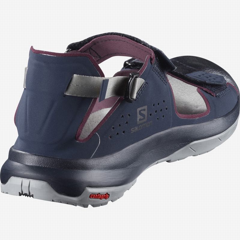 Women's Salomon TECH FEEL Sandals Navy | US-AIMN285