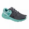 Women's Salomon ULTRA W /PRO Trail Running Shoes Dark Blue / Turquoise | US-IJSU560