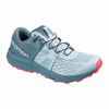 Women's Salomon ULTRA W /PRO Trail Running Shoes Dark Blue / Turquoise | US-IJSU560