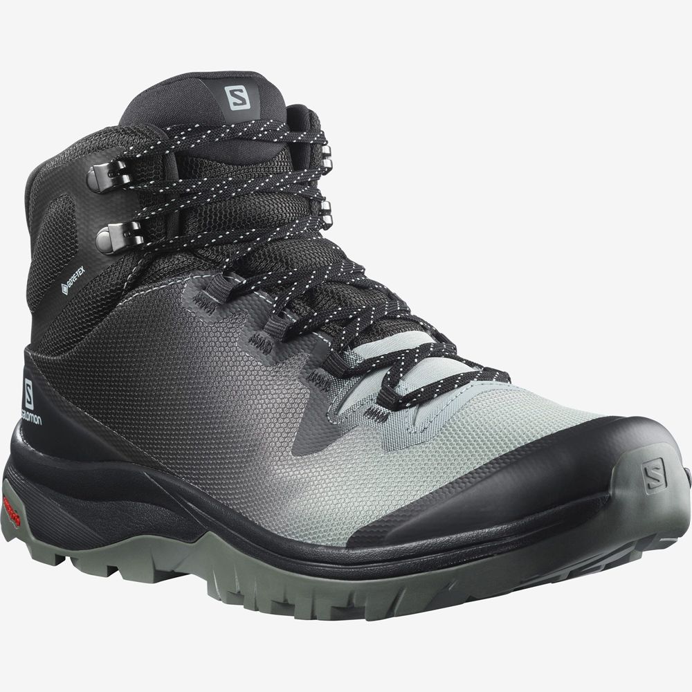 Women's Salomon VAYA MID GORE-TEX Hiking Shoes Grey | US-DGHA294