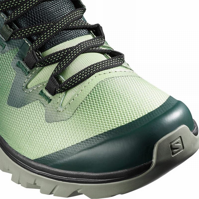 Women's Salomon VAYA MID GORE-TEX Hiking Shoes Green / Grey | US-EVHY849