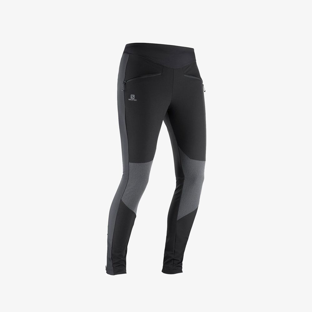 Women's Salomon WAYFARER AS Tights Black | US-YZKL437