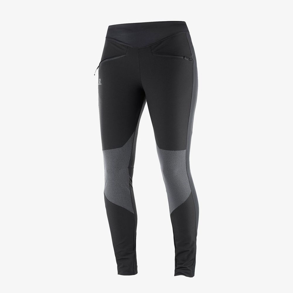 Women\'s Salomon WAYFARER AS Tights Black | US-YZKL437