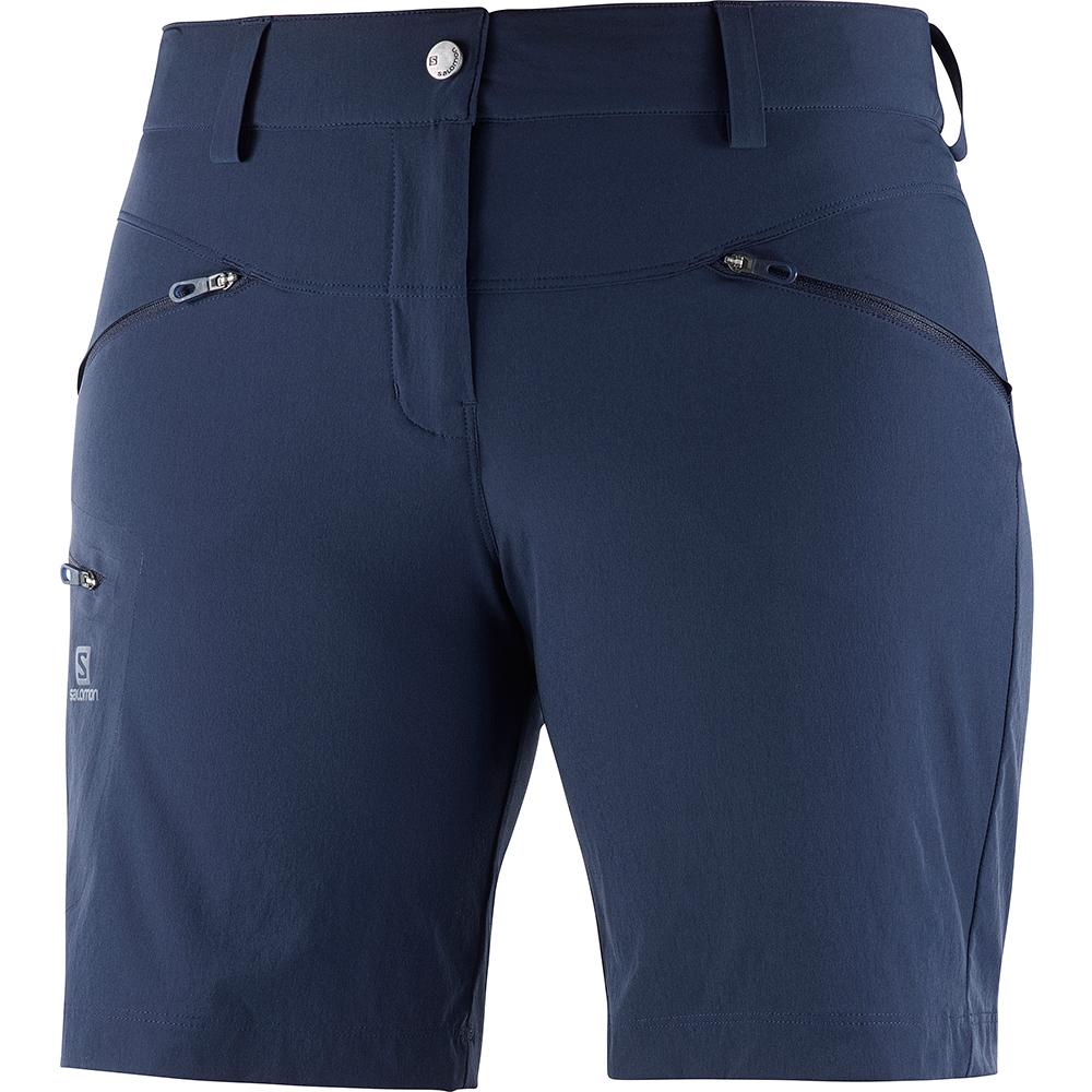 Women\'s Salomon WAYFARER W Shorts Navy | US-FQMC572