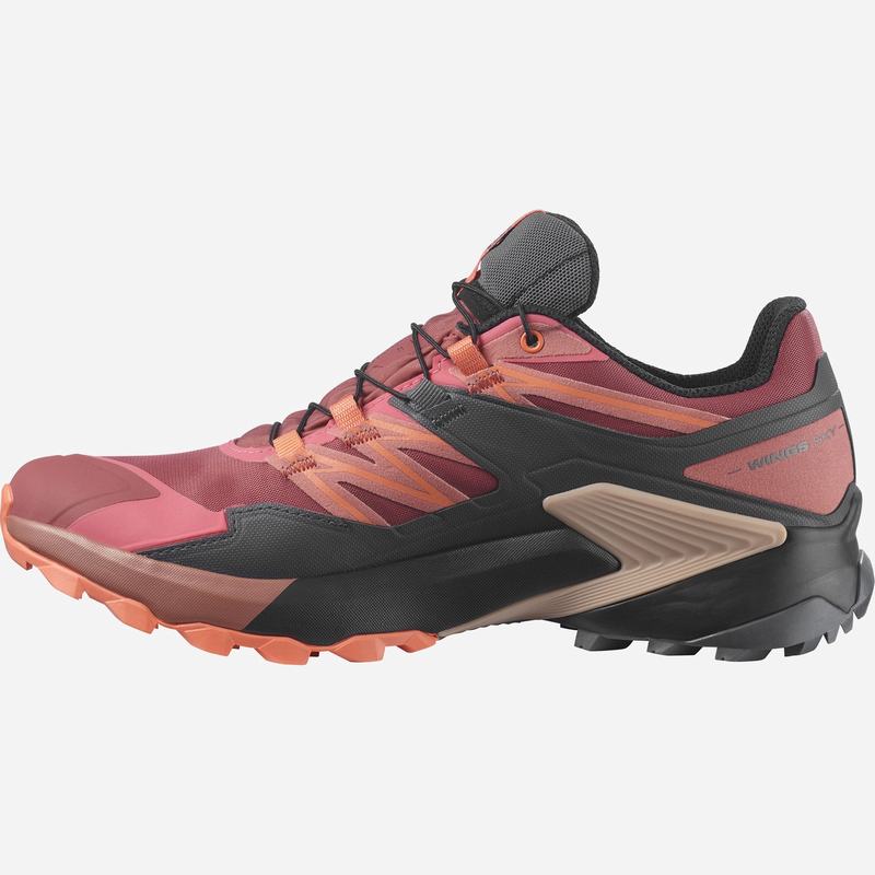 Women's Salomon WINGS SKY GORE-TEX Trail Running Shoes Red / Black | US-JPOF249